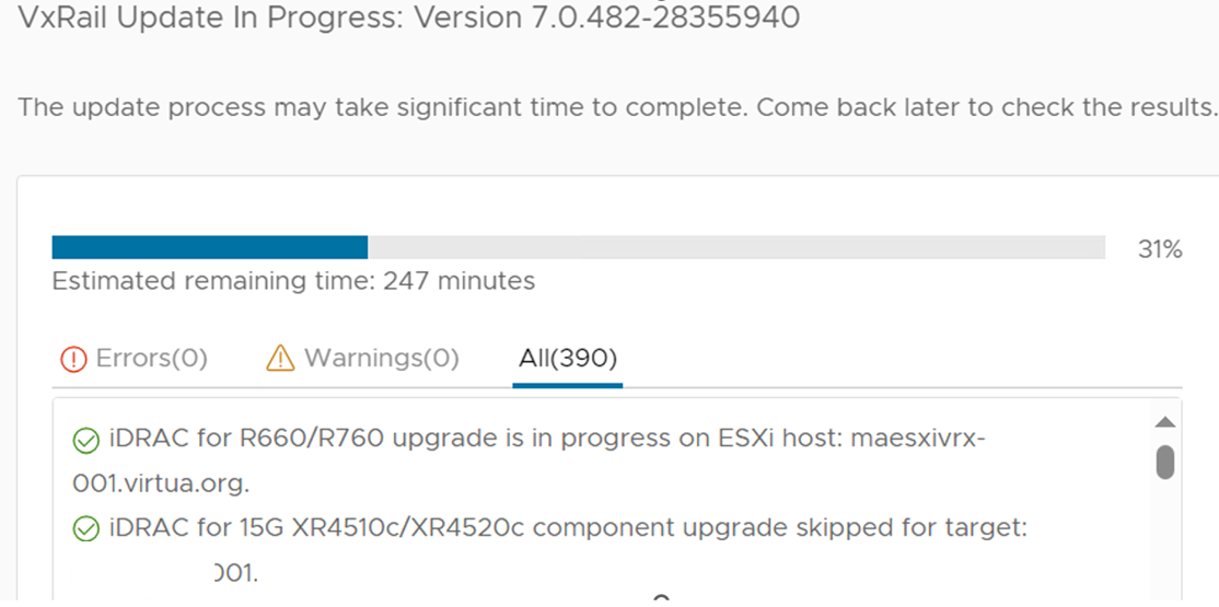 How to update VxRail using Internet Updates – Tech Dad